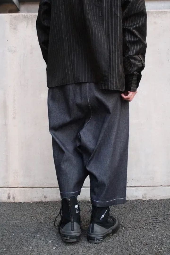 Ground Y ワイドデニムパンツ　ラップパンツ