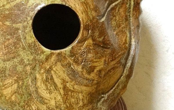 アンティーク 信楽焼 狸 蛸 タコ 置物 高さ62cm 縁起物 商売繁盛 年代物