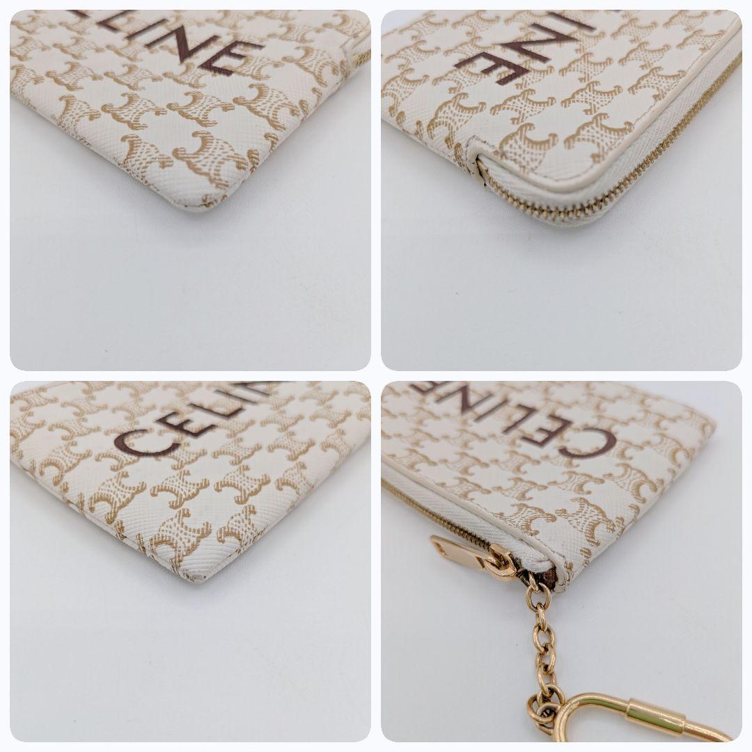 CELINE セリーヌ トリオンフ PVC ケース 白 ホワイト