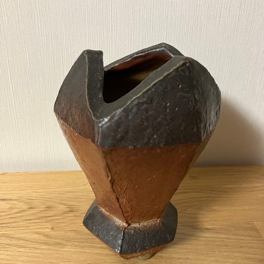 備前焼　花器　花瓶　オブジェ