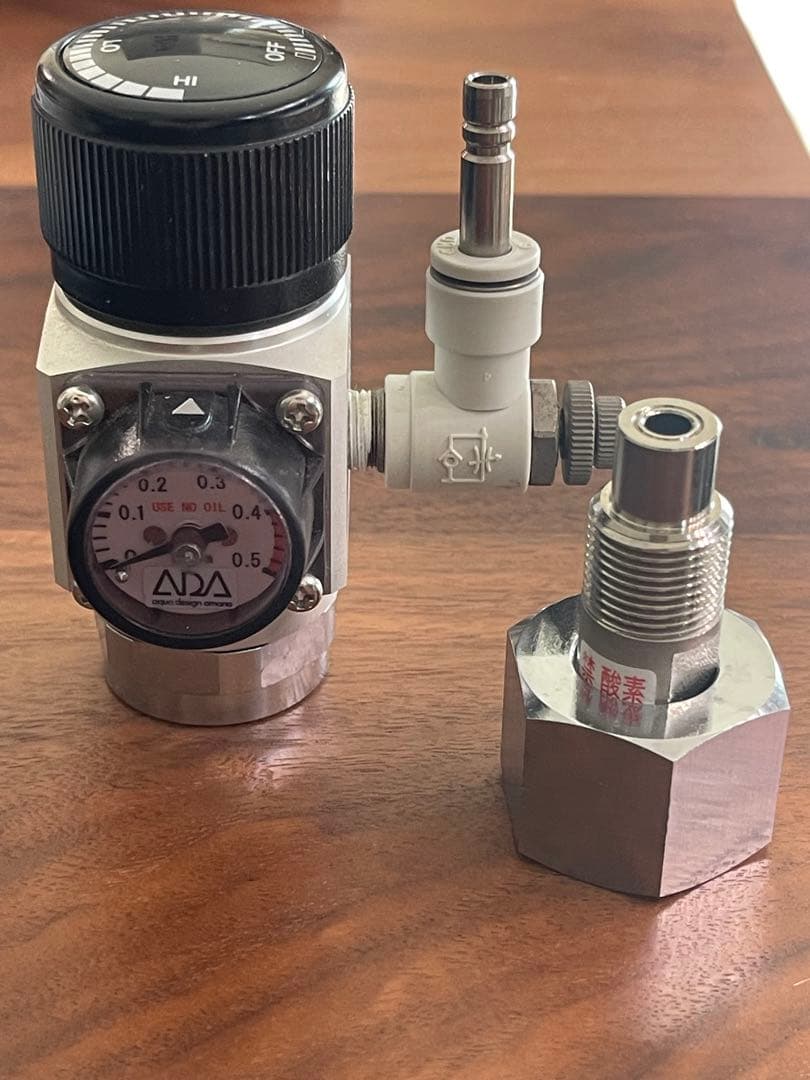 ADA アマノ CO2システム74-SA と 大型ボンベ取付アダプタ 2点セット