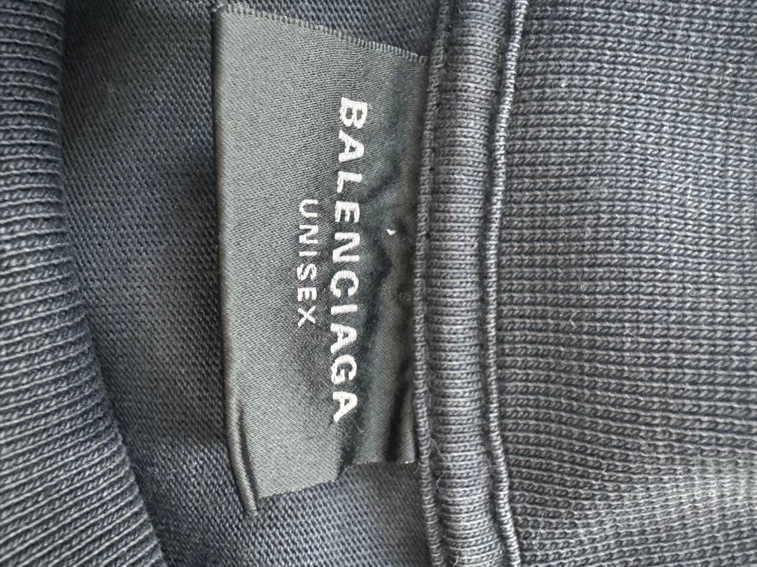 BALENCIAGAシャツ ミディアムフィット ブラック ヴィンテージジャージー