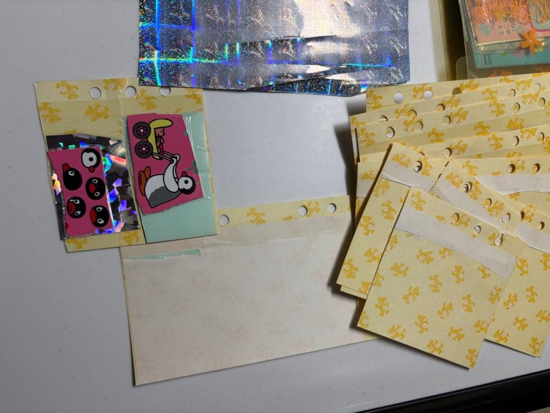 ご近所物語　シール帳　バインダー　手帳　平成レトロ　当時　激レア　黄色　ファイル