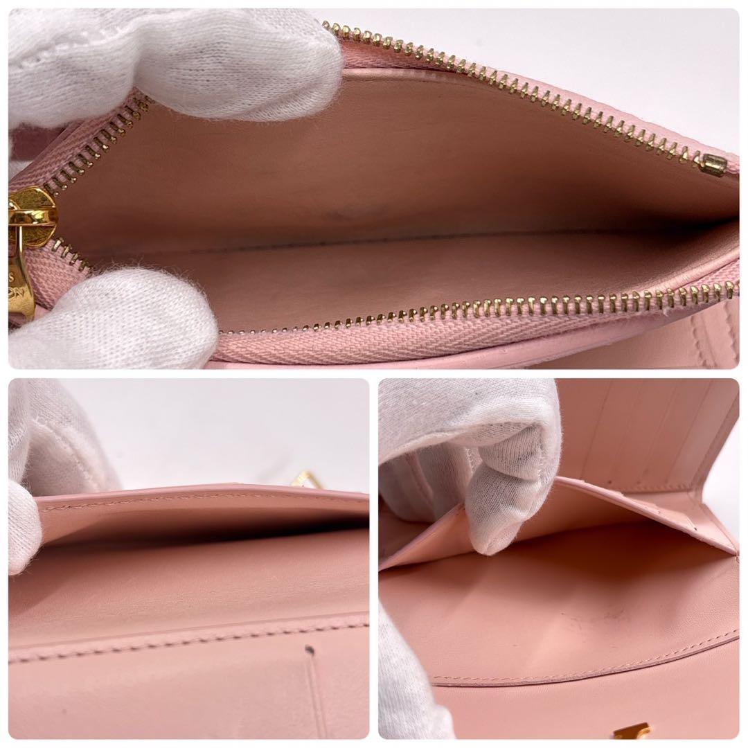 未使用級 ルイヴィトン ポルトフォイユカプシーヌ ローズジャスミン M82361