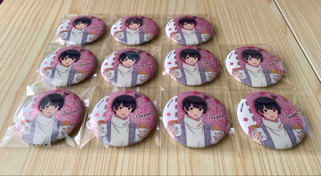 ヘタリア マルイ 缶バッジ 日本×11個