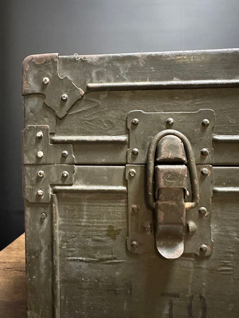 ビンテージ　米軍 US ARMY 希少 フットロッカ－ トランクBOX