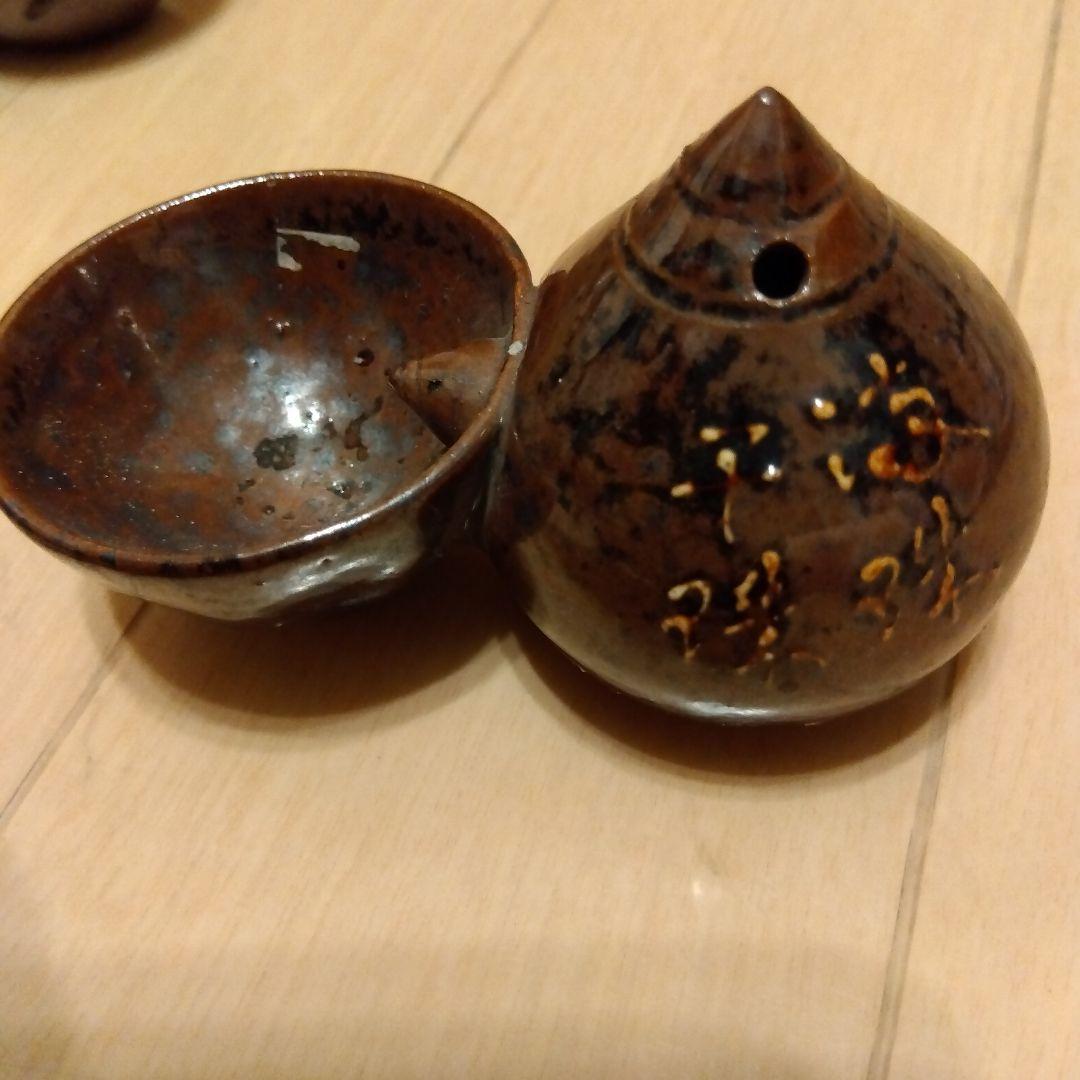 からくり盃　酒器　３点　レア　アンティーク