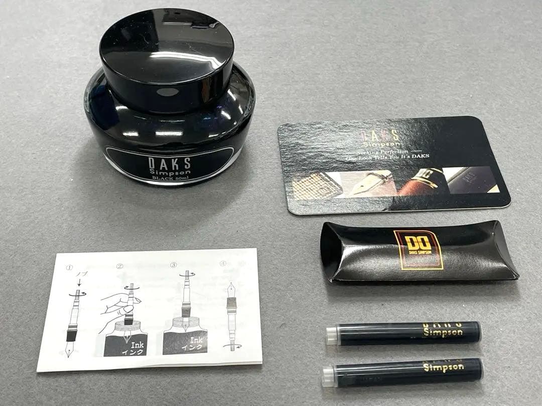 【未使用】DAKS ダックス アプレイド万年筆 ブルー