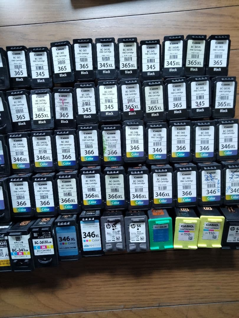 100個　 キャノン純正　 340XL 他　 使用済み 　 インクカートリッジ