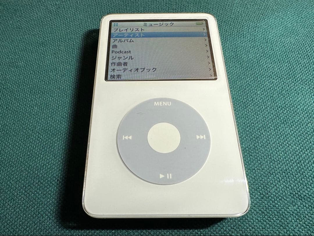 きれいなiPod Classic 5.5世代 MA448 80GB新品バッテリー
