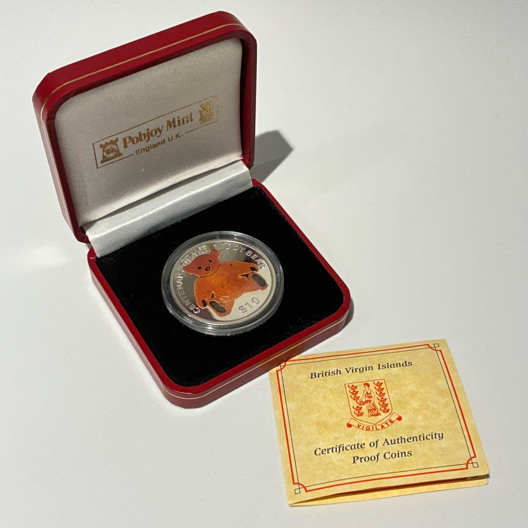 限定発行 テディベア生誕100周年 記念 10ドル ミント社 Sv925