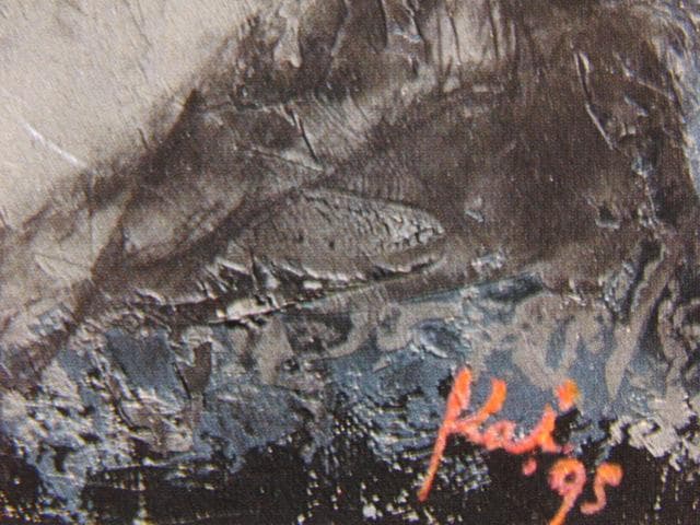 甲斐清子、宵、希少な画集より、新品高級額・額装付、状態良好