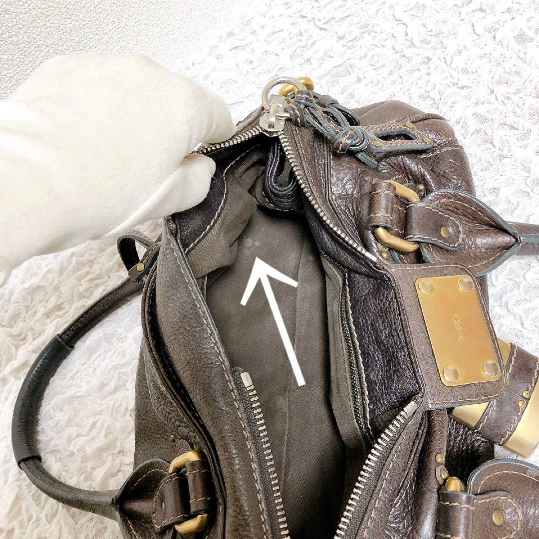 Chloe クロエ　パディントンバッグ　南京錠　ブラウン y2k ダークブラウン