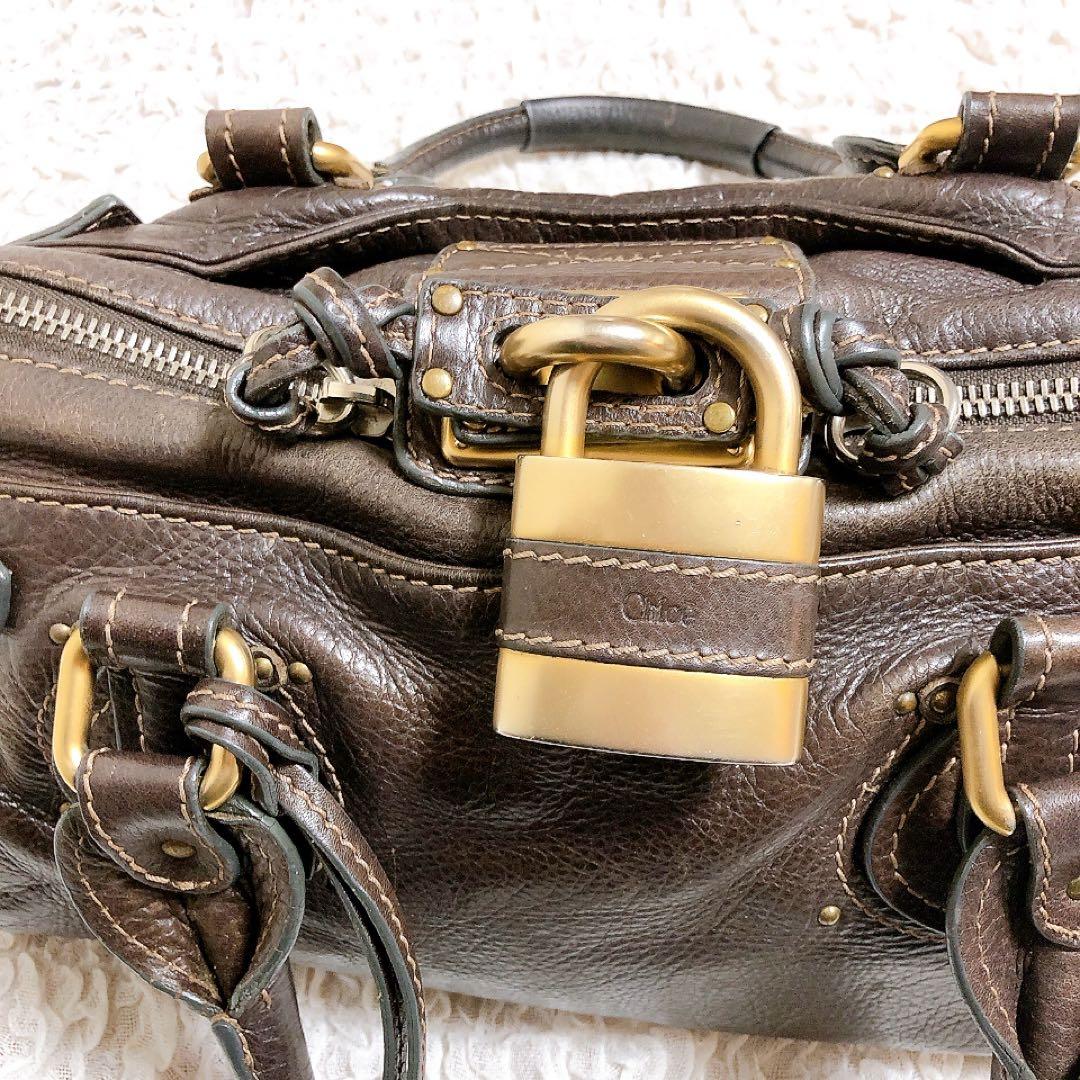 Chloe クロエ　パディントンバッグ　南京錠　ブラウン y2k ダークブラウン