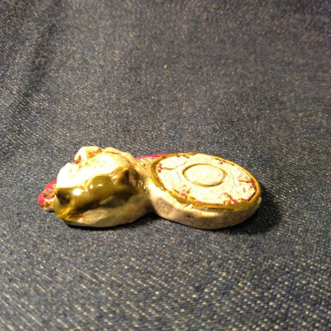 好川　恒方　水月焼　帯留め　鬼　骨董　着物　般若　魔除け