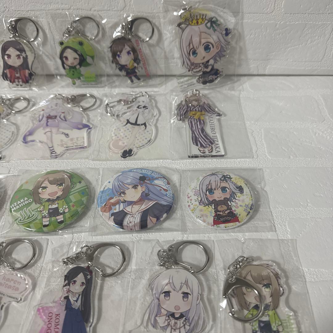 温泉むすめ　グッズまとめ売り　缶バッジ　アクリルキーホルダー