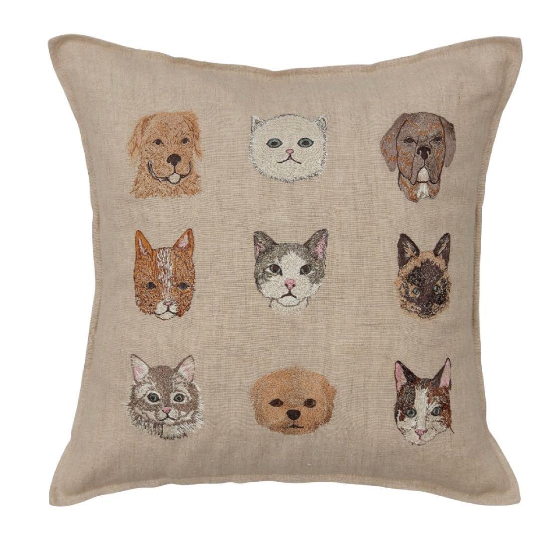 【新品】 CatsandDogsPillow Coverコーラルアンドタスク