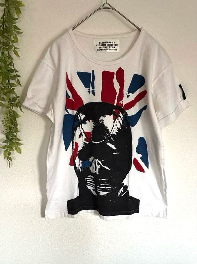 666セディショナリーズ アナーキーマスク ユニオンジャック Tシャツ 復刻