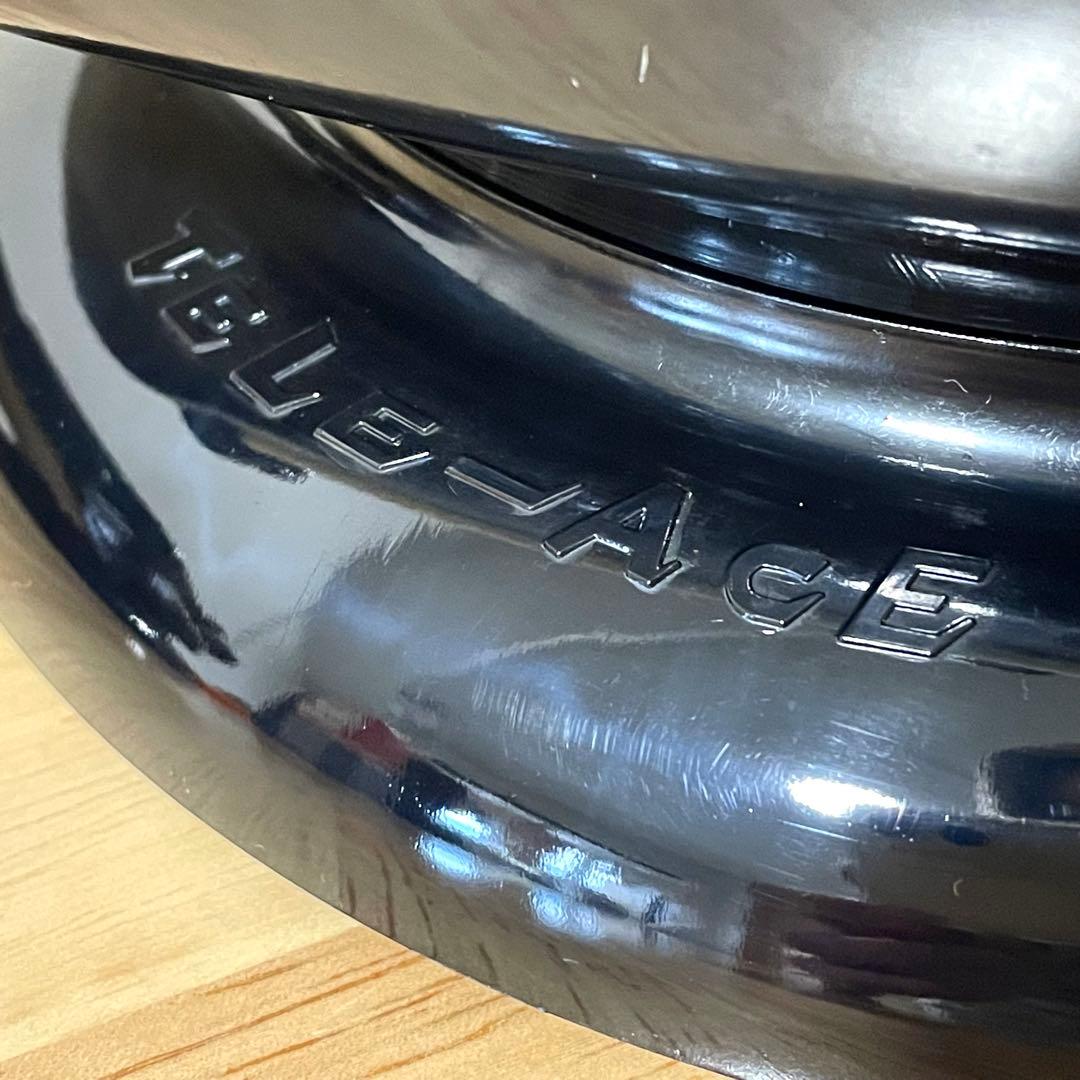 未使用？ 黒電話の電話台 2台セット 回転台 電話帳 昭和レトロ