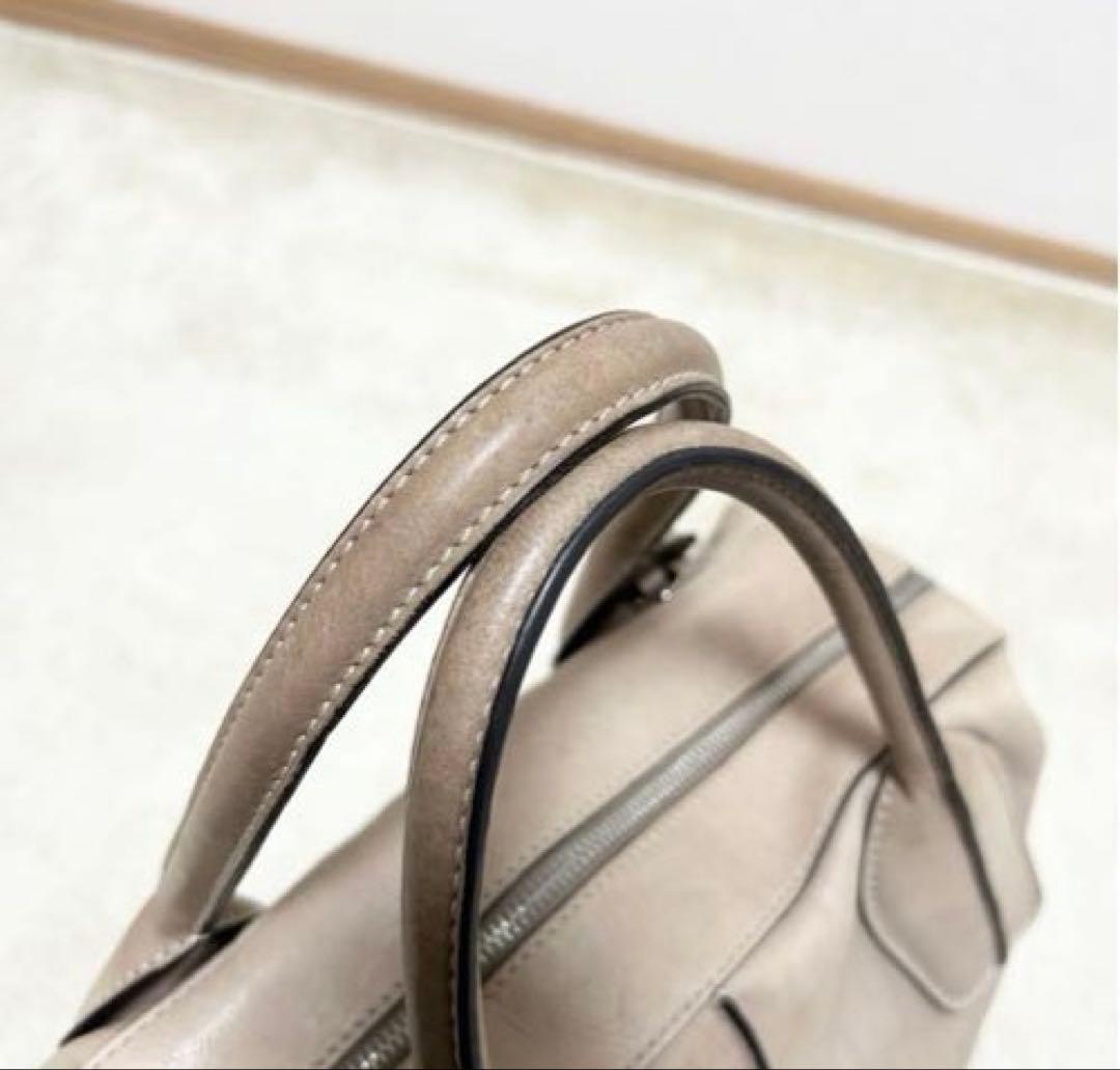 美品　トッズ　TOD'S Dスタイリングバッグ　ベージュ