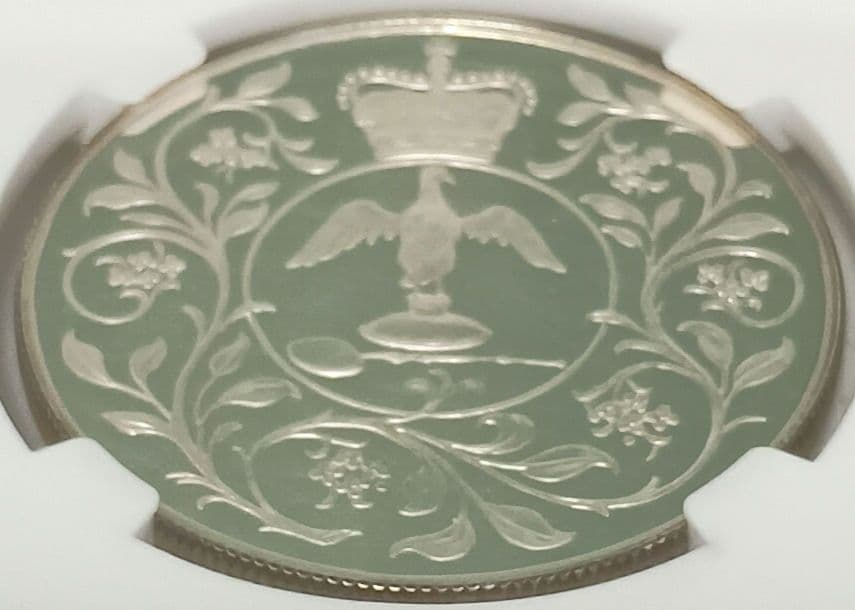 1977 シルバー ジュビリー 25ペンス プルーフ銀貨 NGC PF69UC③