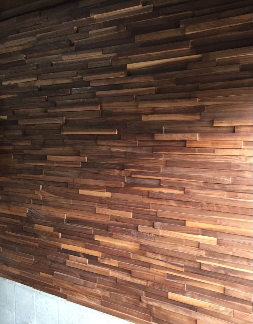 ウォールナット　ウッドタイル　2㎡分　オイル付き