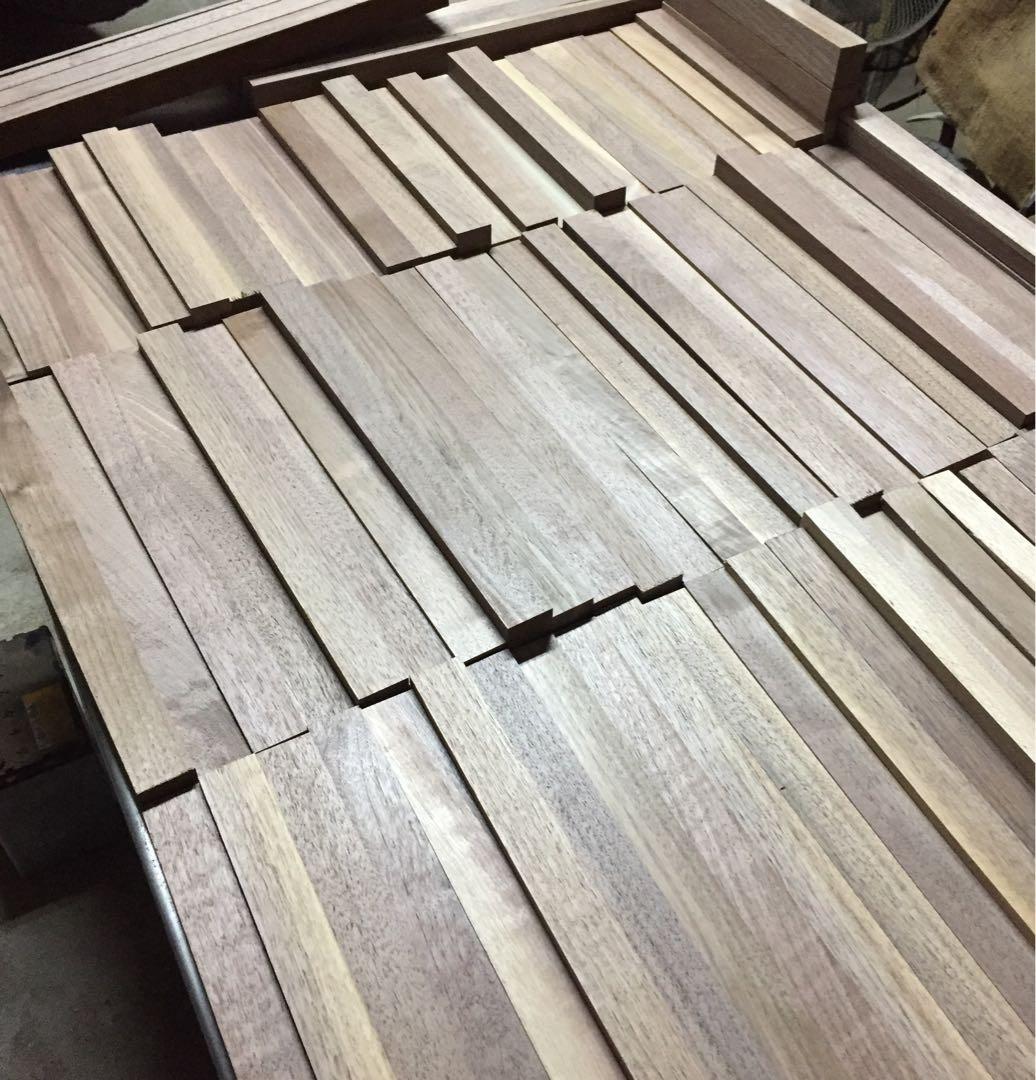 ウォールナット　ウッドタイル　2㎡分　オイル付き