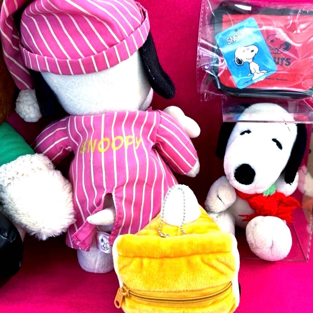 スヌーピー ぬいぐるみ 大きめ　財布　ぬいぐるみ飾り　5点セット H⑧