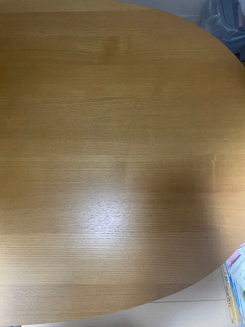 ナチュラルウッド 楕円形木製テーブル　中古品