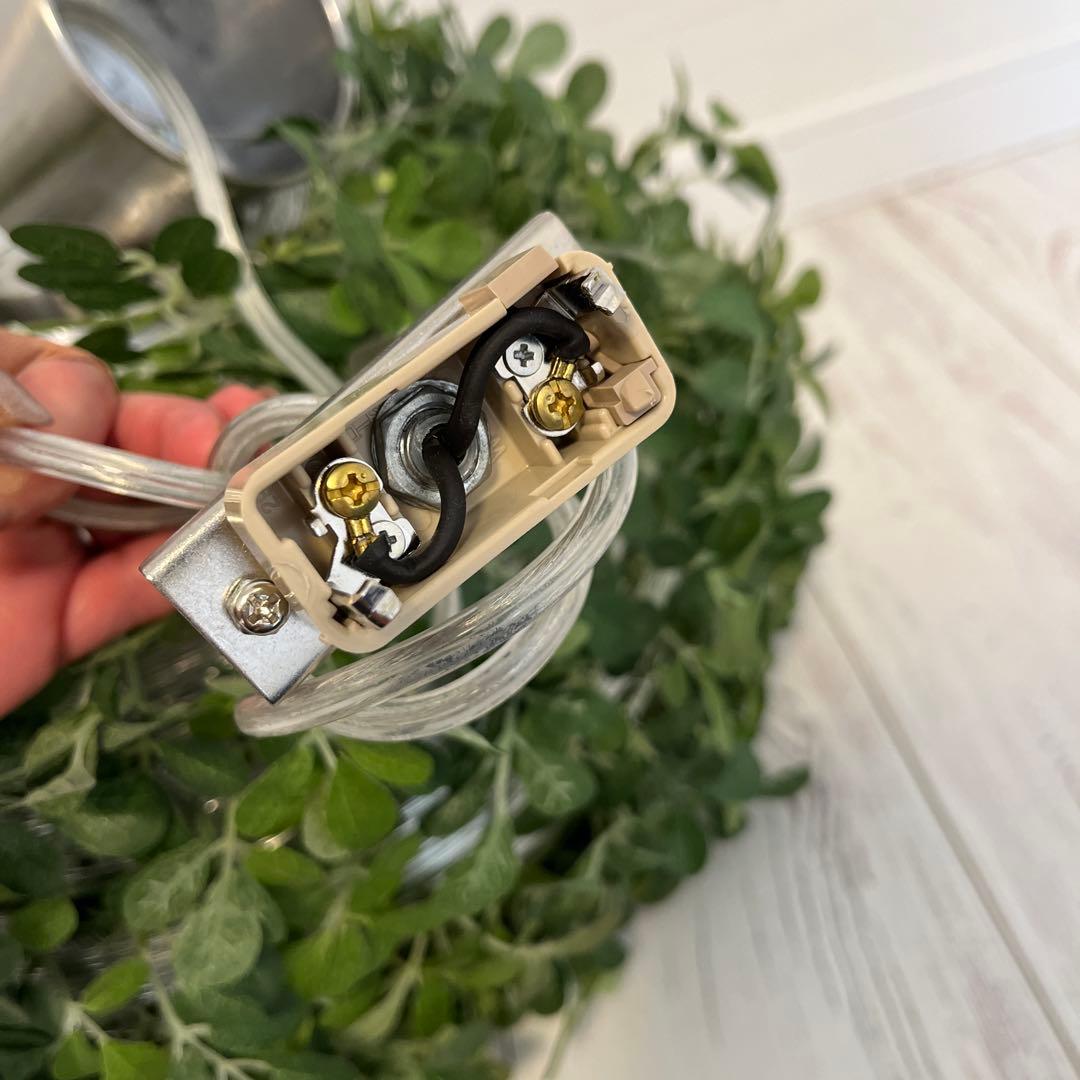 グリーン葉装飾ペンダントライト