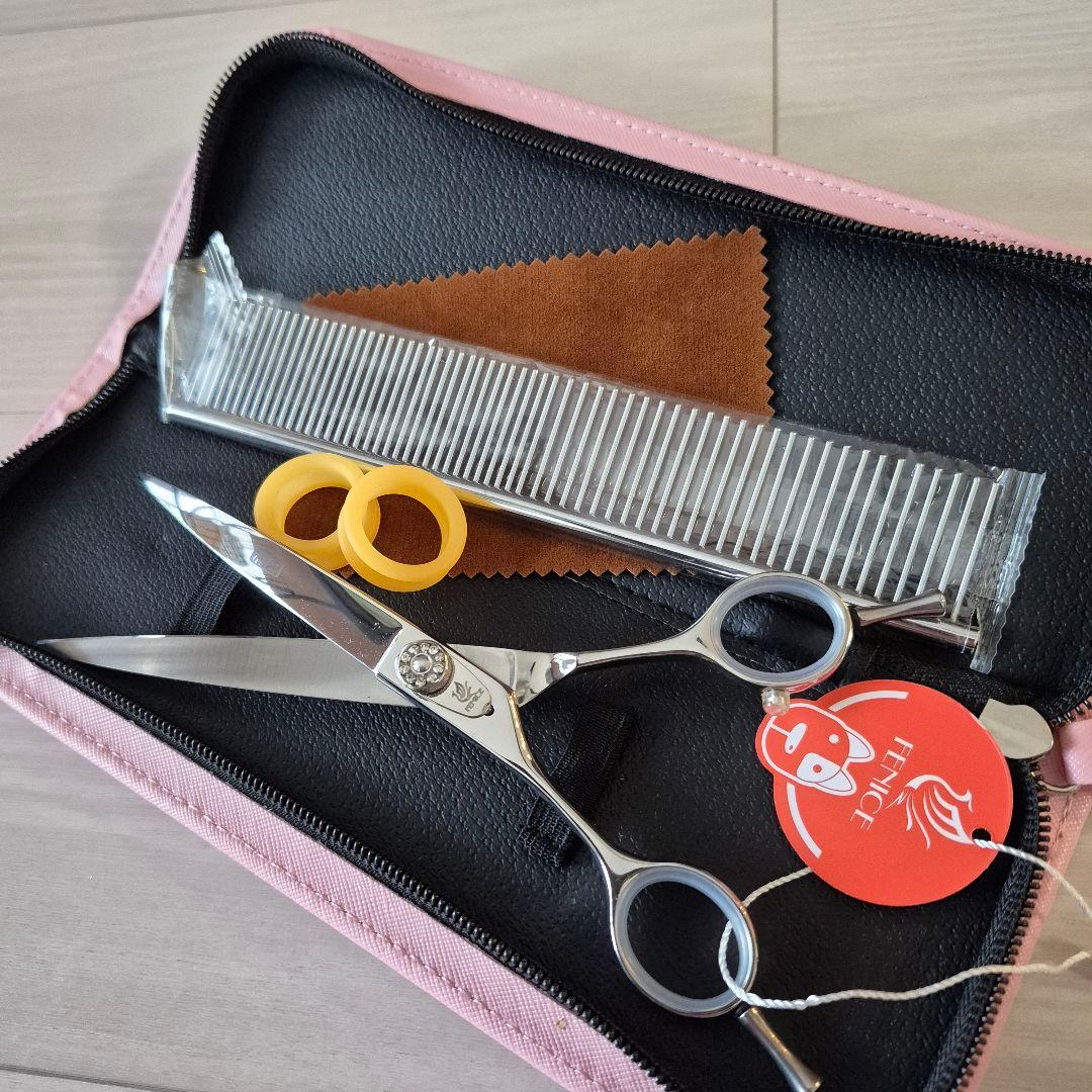 新品★7インチ フェニーチェ 左利き用カーブシザー★トリミングシザー