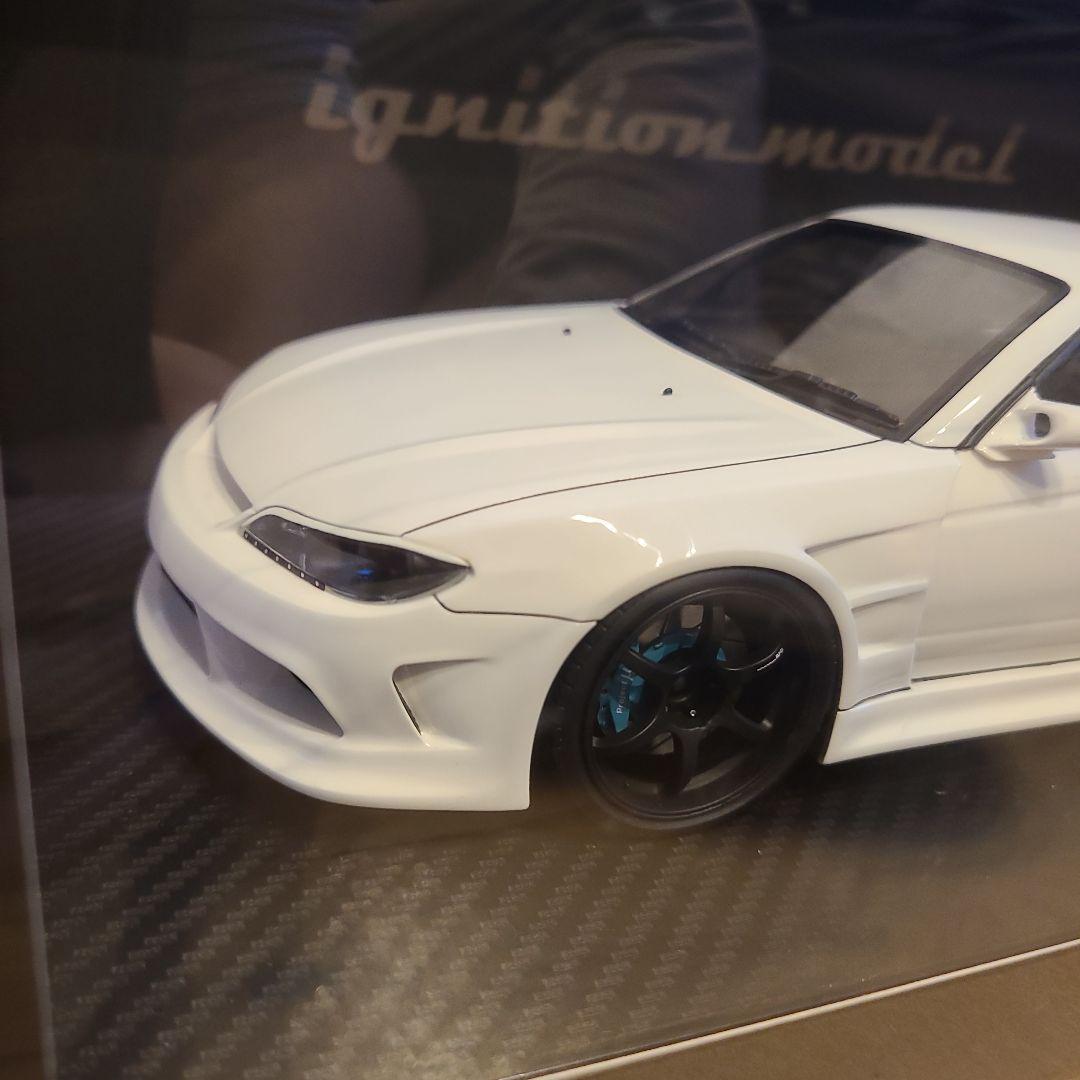 イグニッションモデル　 S15　シルビア　1/18　VERTEX　ホワイト　日産