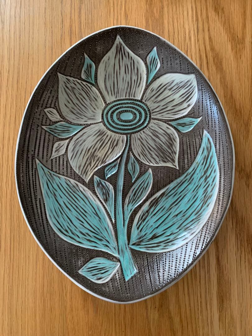 北欧　Upsala Ekeby ウプサラエクビィ マリシムルソ　大皿　プレート