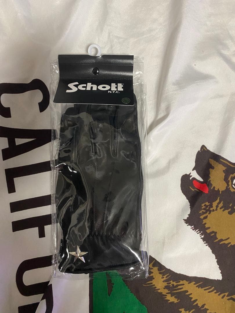 schott ショット　本革グローブ　新品　L ワンスター　レザー　スマホ対応