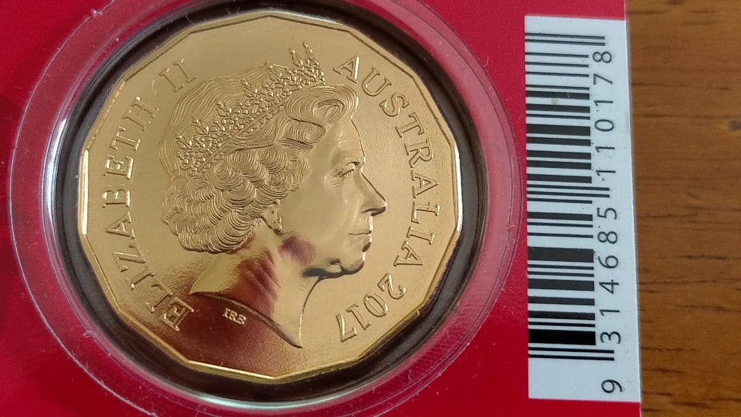 ☆。ブリスターパック入「オーストラリア 鶏図記念・2017」。