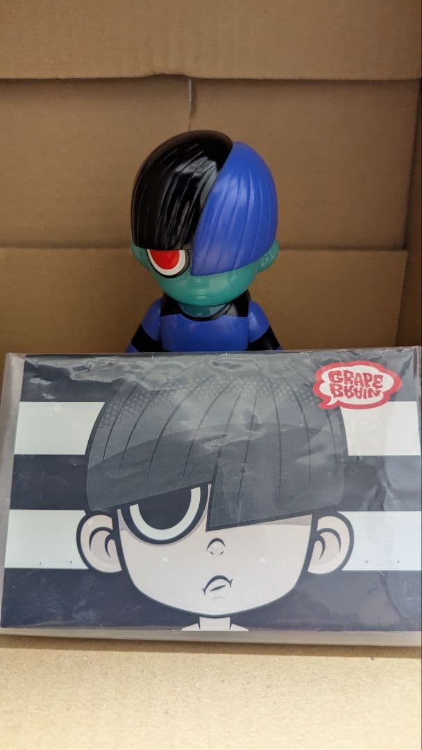 天才二口少年博士“のりくん”LA限定 GRAPE BRAIN ソフビ 傷あり