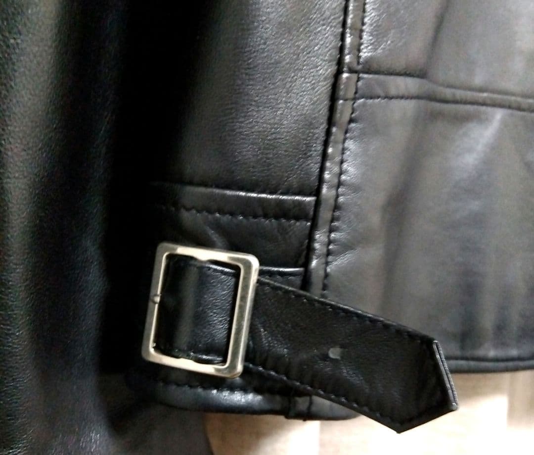 THE CRIMIE ブラックレザーシングルライダースジャケット M　美品