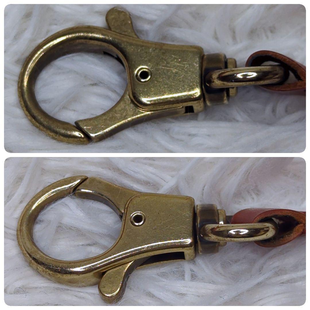 美品✨イルビゾンテ ショルダーバッグ オールレザー 茶 ロゴ型押し ロゴ金具