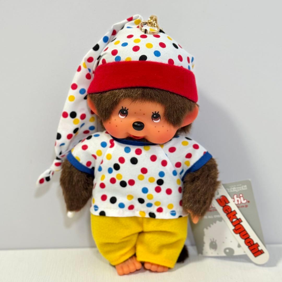 モンチッチ Sサイズ 男の子白Tシャツ＆パンツ キーチェーン付き