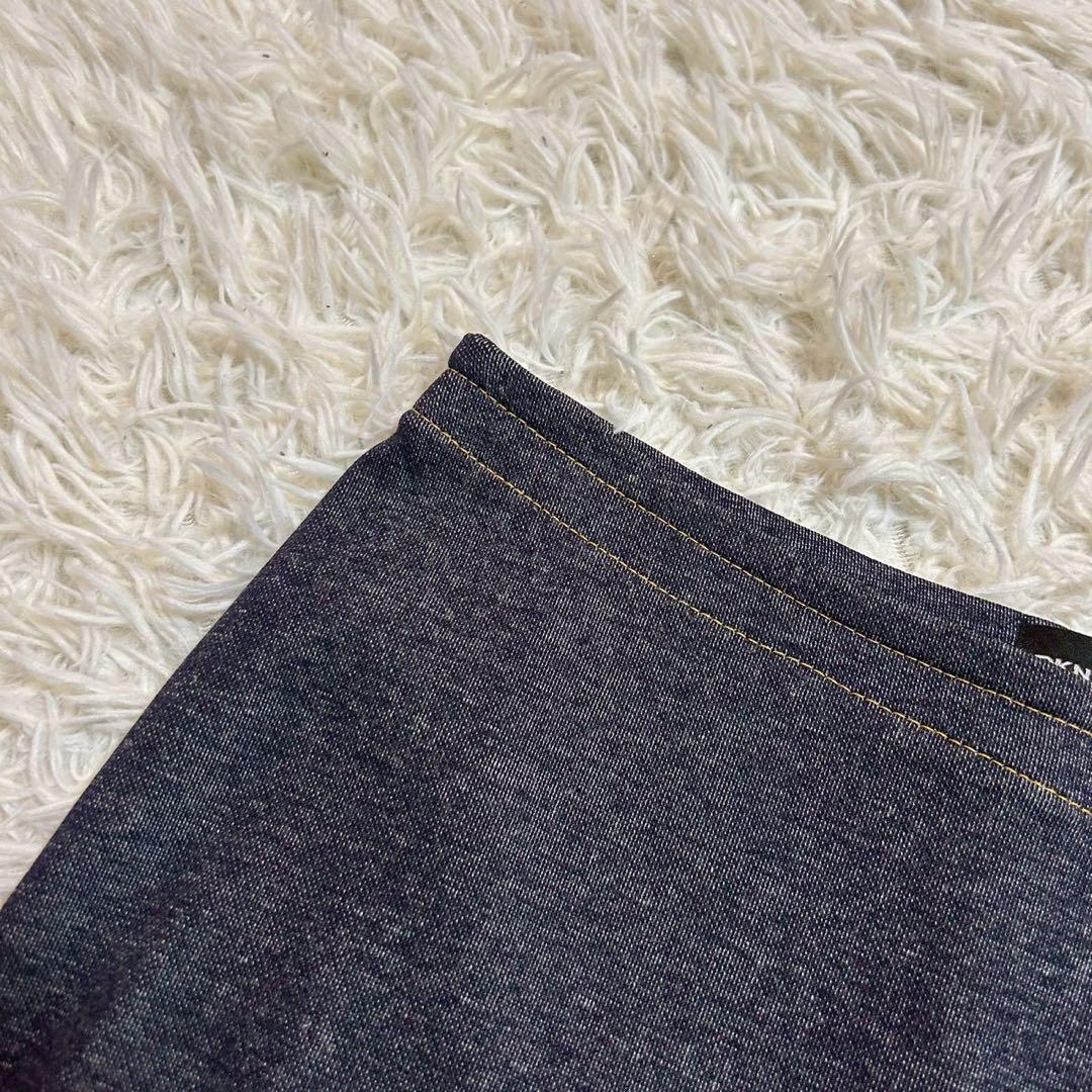 《良品》 DKNY 裾フリルスカート ブルー 2 可愛い オシャレ キレイめ