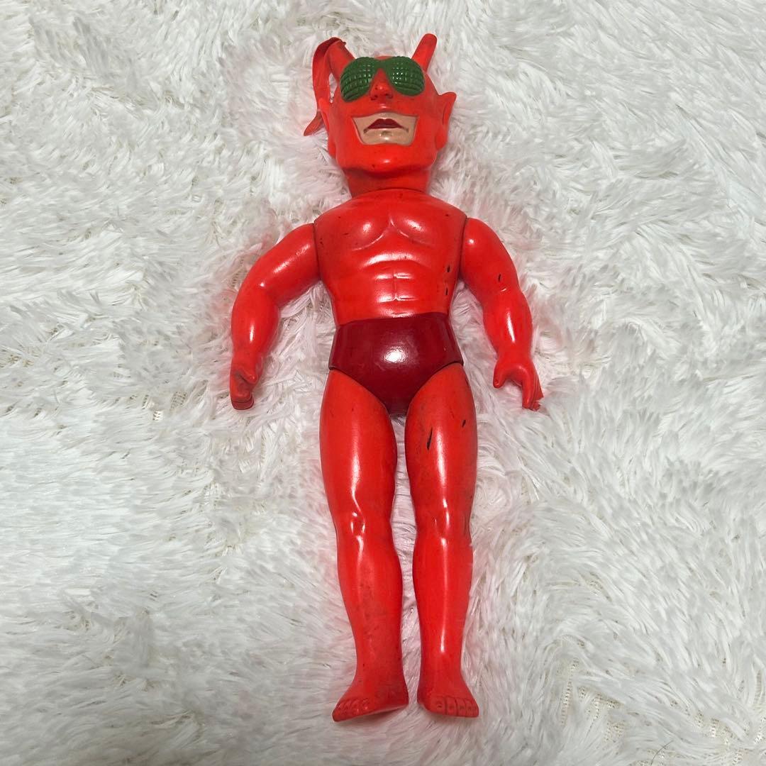 【当時物】　タイガーマスク　ザ・レッド・デスマスク（赤き死の仮面）ソフビ