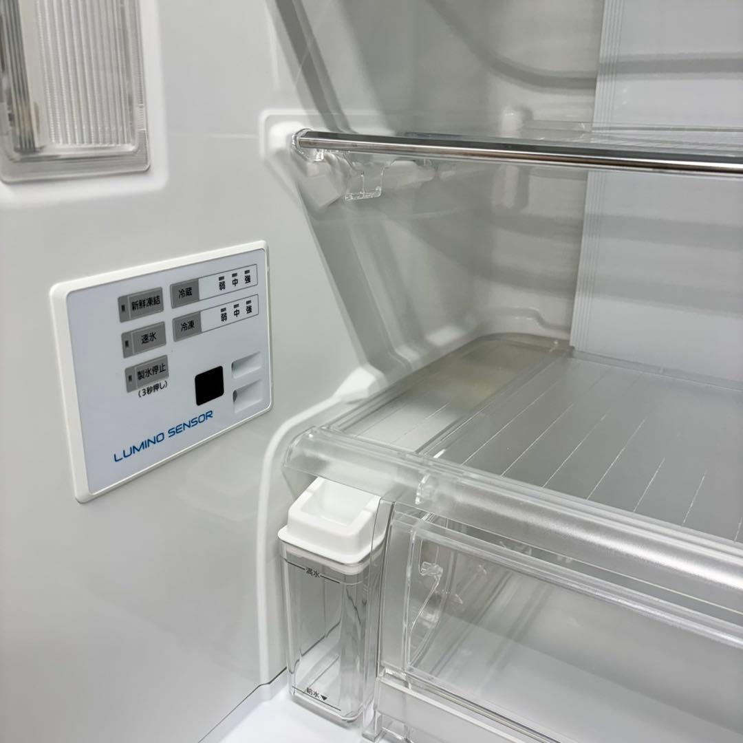 538 大型冷蔵庫　関東圏対応　右開き　自動製氷機付　400L強　今だけ半年保証