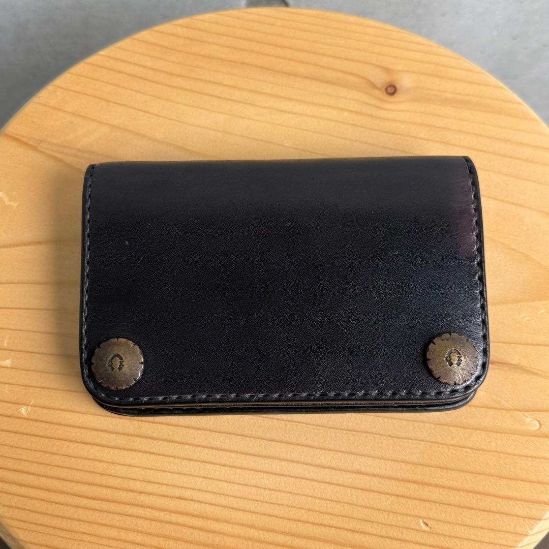 Gold Kid ゴールドキッド レザー 牛革 財布 黒 新品 未使用