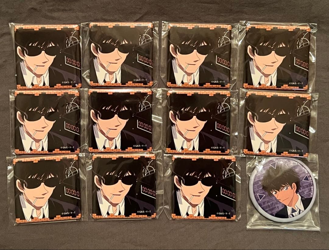 名探偵コナン メモリアル缶バッジ 松田 コナンランド 12点 ガチャガチャ