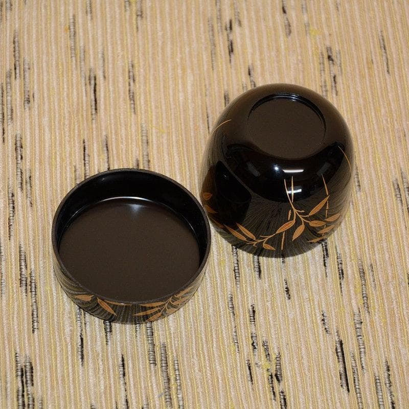 茶道具　中棗　笹露棗　美品　輪島塗　引持龍峰　送料込み