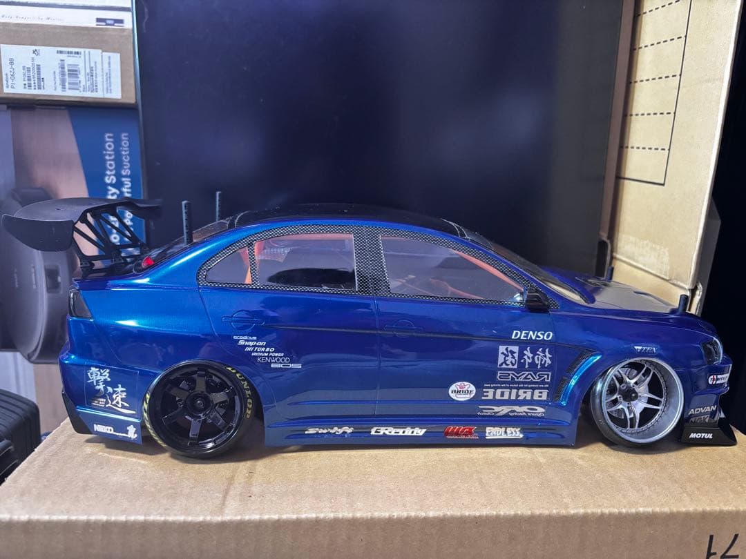 1/10 RC ボディのみ　エボ9 ドリフト仕様