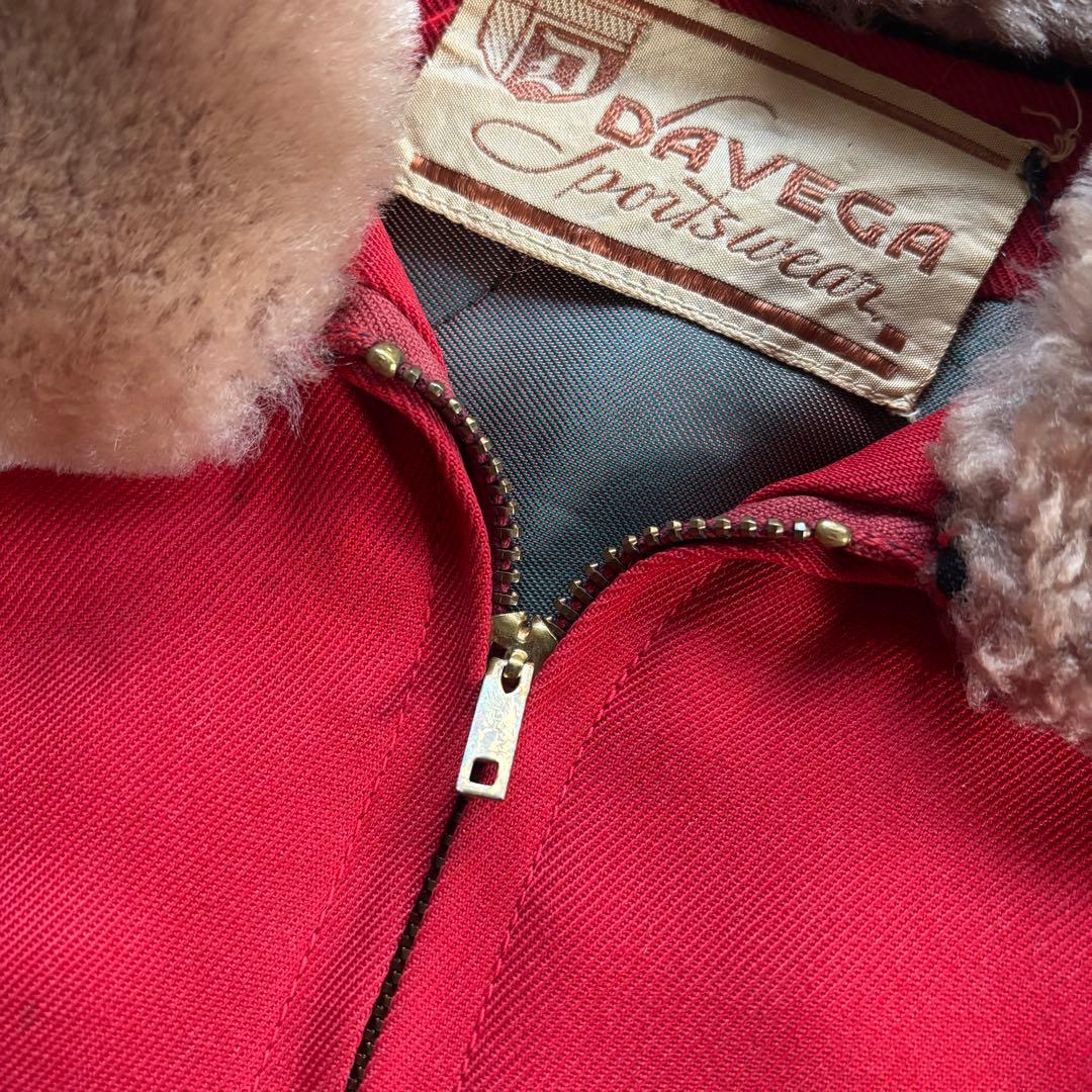 古着　50s davega レーヨン　ギャバジン　ジャケット　ギャバジャン