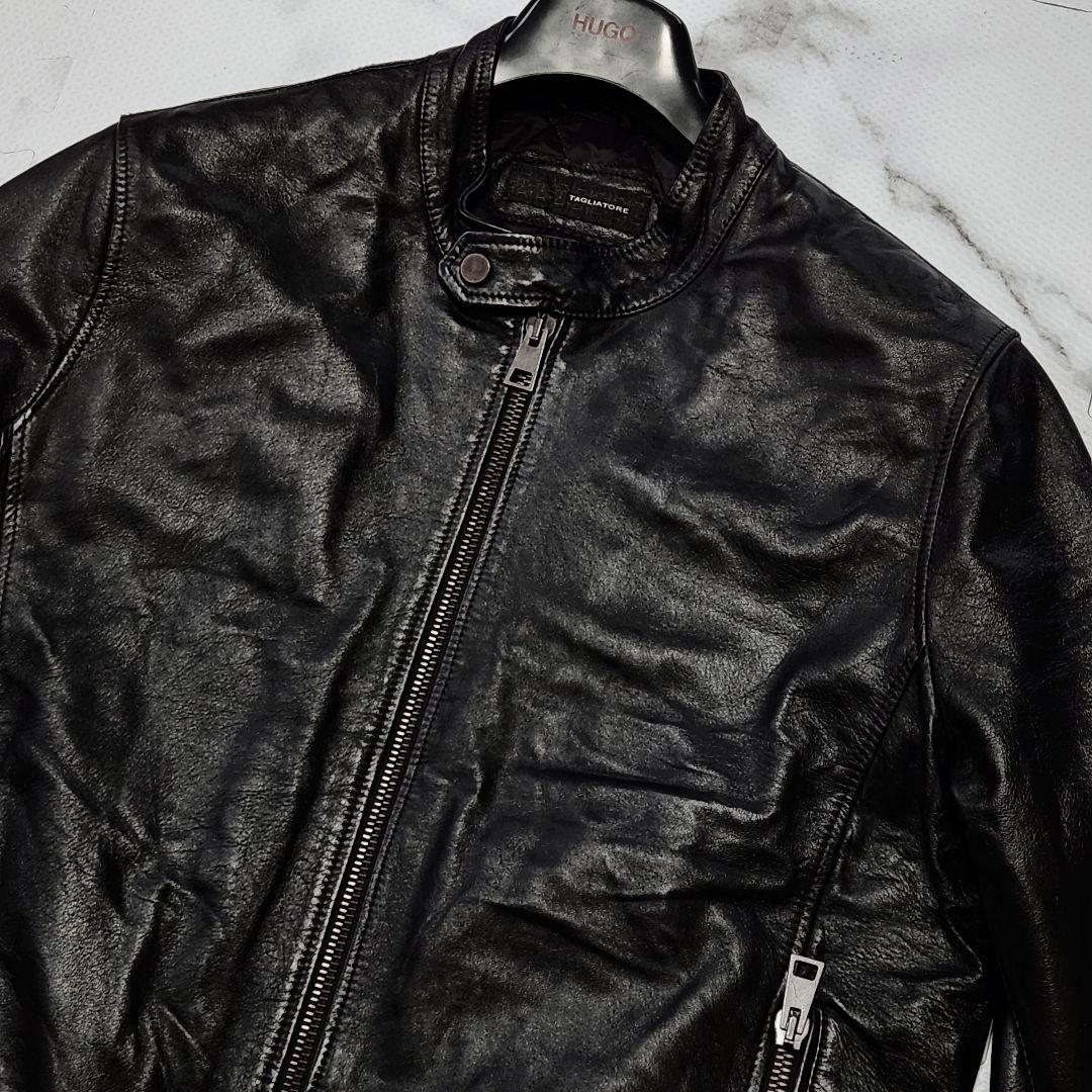 入手困難✨XXL相当 タリアトーレ ライダースジャケット ラムレザー 54