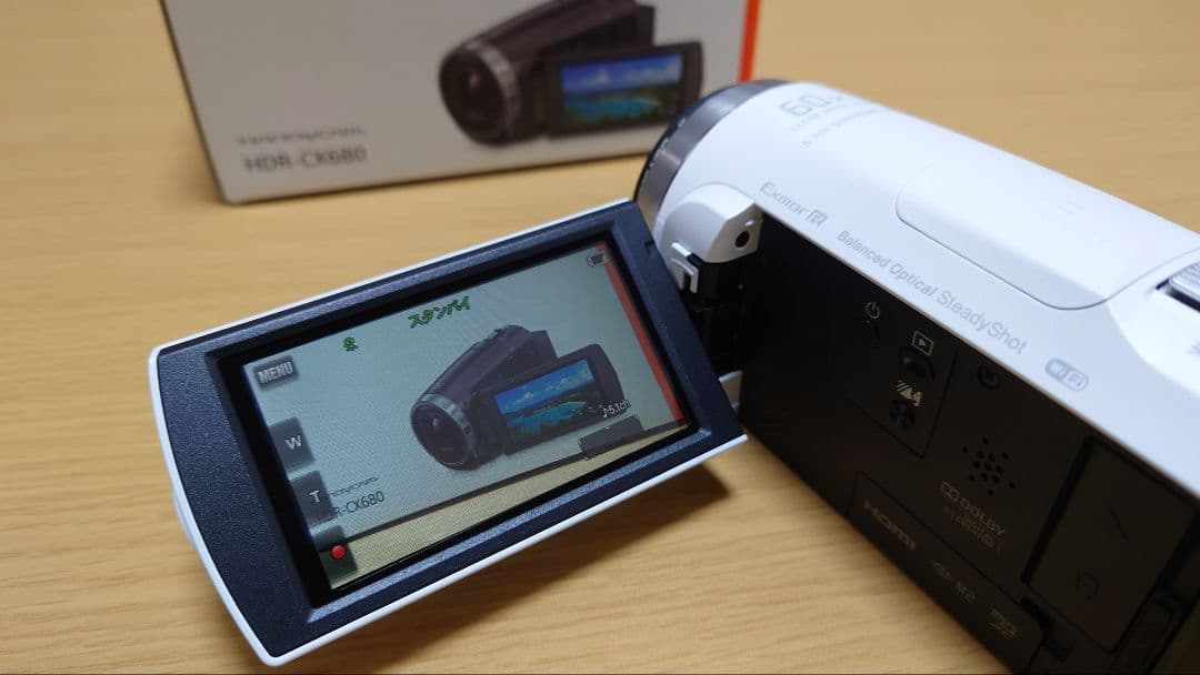 ☆☆おまけ付☆☆SONY ビデオカメラ HDR-CX680 ホワイト2024年製