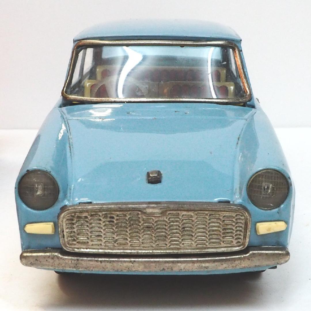 萬代屋【トヨタ パブリカ 水色】ブリキ フリクション自動車【箱付】tin car